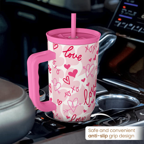 SANDJEST Heart Tumbler ideal for home, work, gym and travel