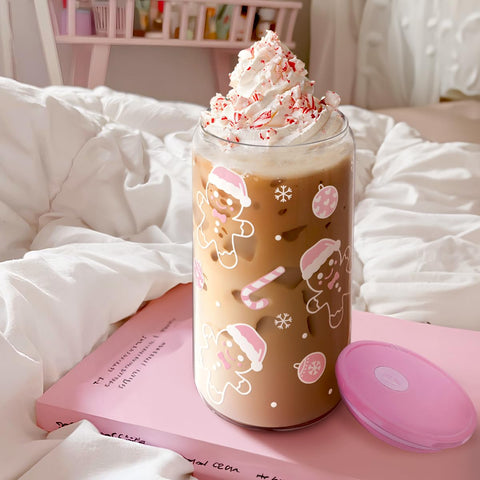 Gift-ready packaging for SANDJEST Christmas Gingerbread tumbler during holidays.