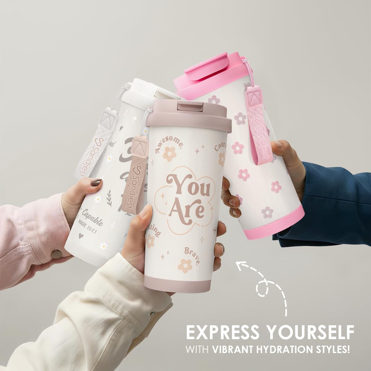 Gift-ready SANDJEST Inspiration Tumbler for everyday moments and travel