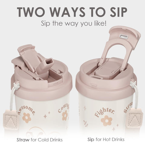 SANDJEST Inspiration Tumbler insulated body maintains beverage temperature