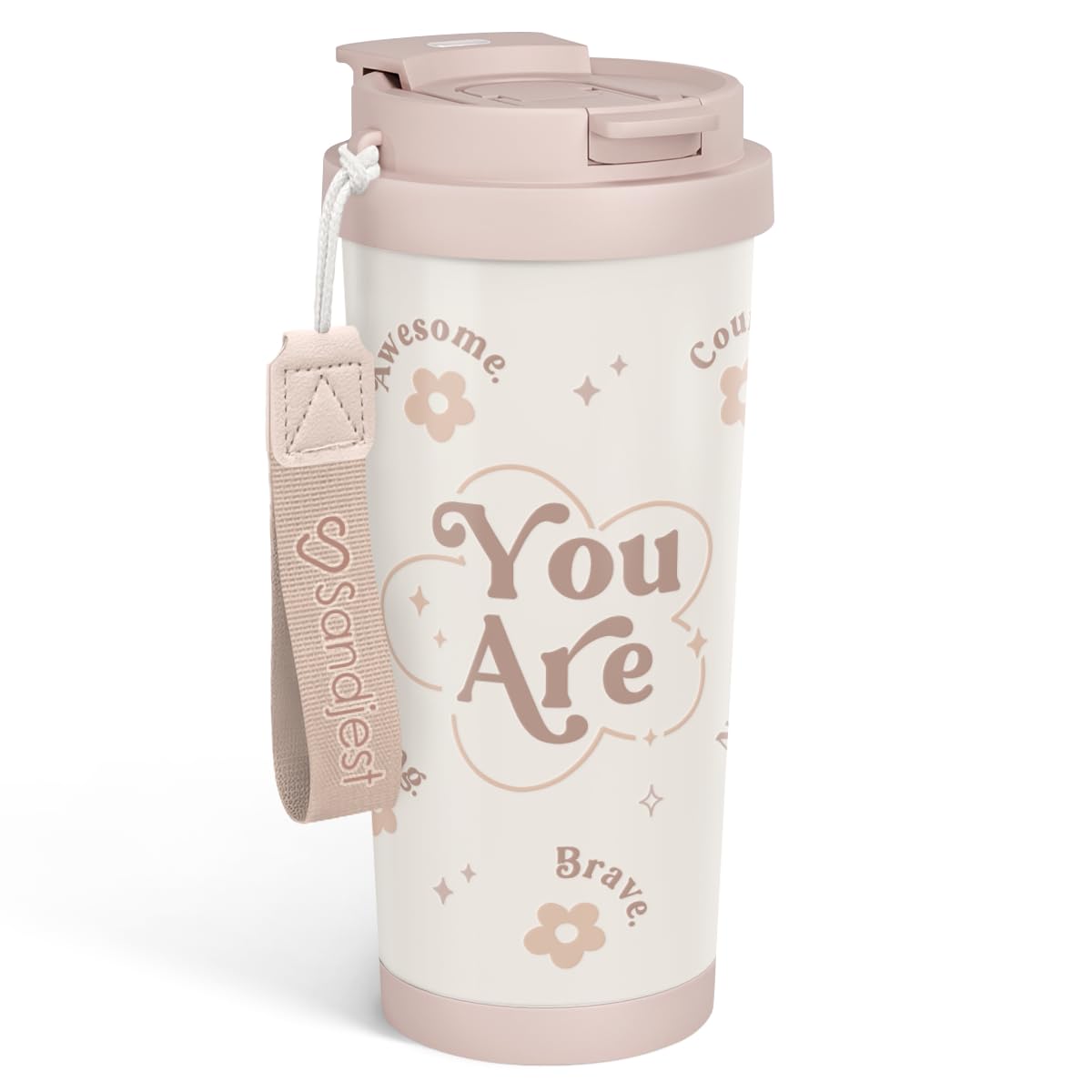 SANDJEST Inspiration Tumbler stainless steel 18 oz ready for daily use and travel