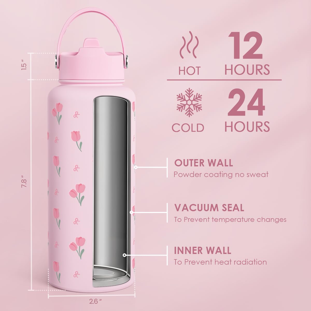 Sandjest insulated bottle gym use supports all-day hydration during workouts.
