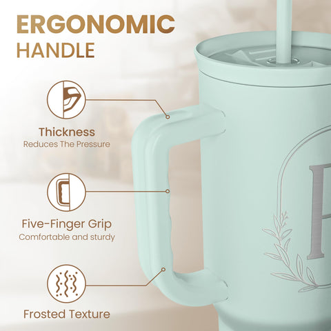 SANDJEST insulated stainless steel tumbler preserves cold and hot beverages for hours