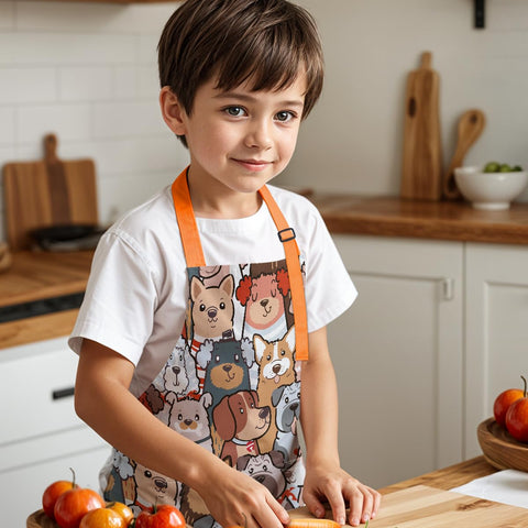 SANDJEST kids apron is perfect for baking and crafts, keeping clothes clean.
