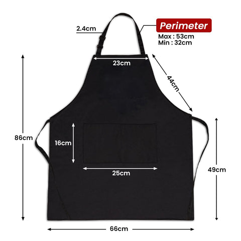SANDJEST kitchen apron with grease protection during cooking