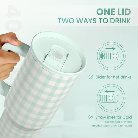 SANDJEST close-up of lid for secure, spill-safe sipping
