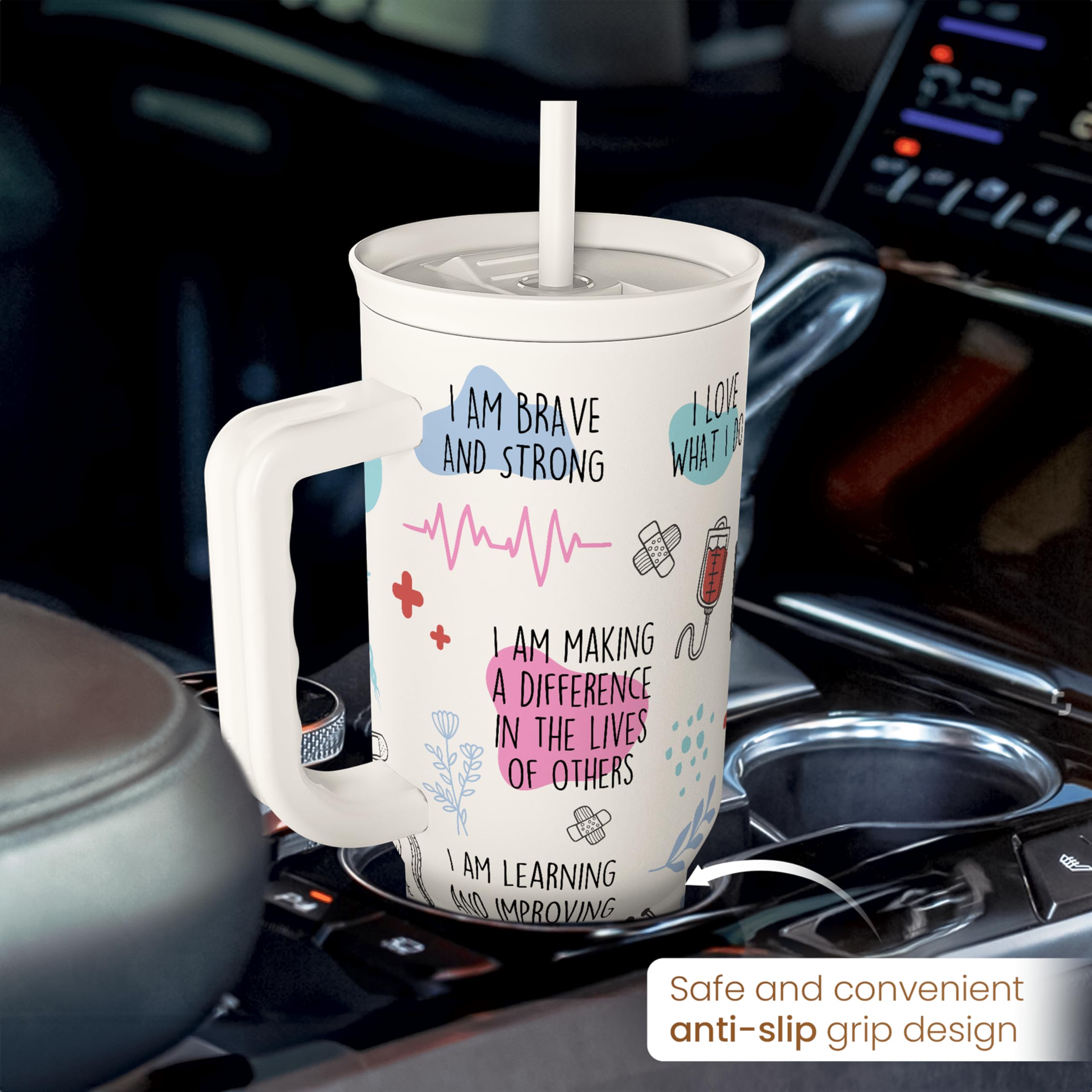 SANDJEST Nurse Tumbler gift pack ready for gifting.