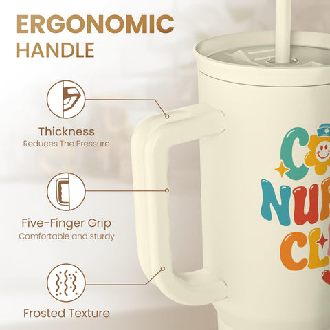 SANDJEST Nurse Tumbler metal body showing durable construction