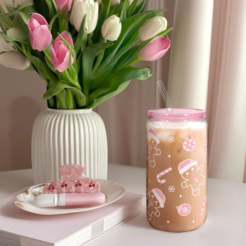 SANDJEST tumbler on a desk with coffee, perfect for daily use.