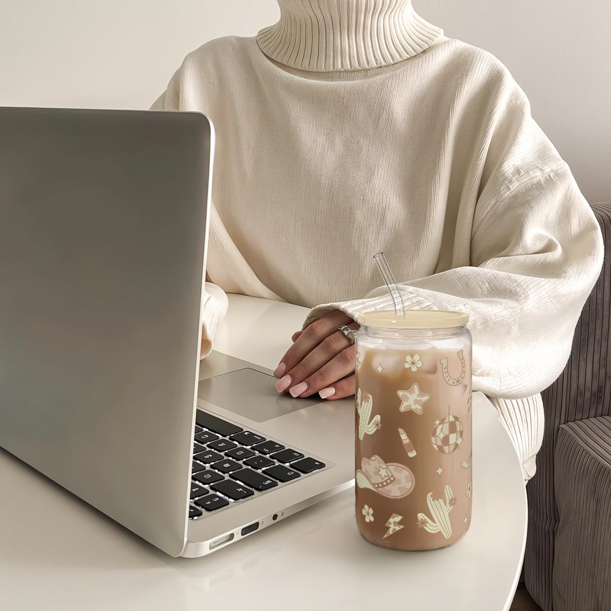 SANDJEST 16oz tumbler fits most cup holders for daily commuting