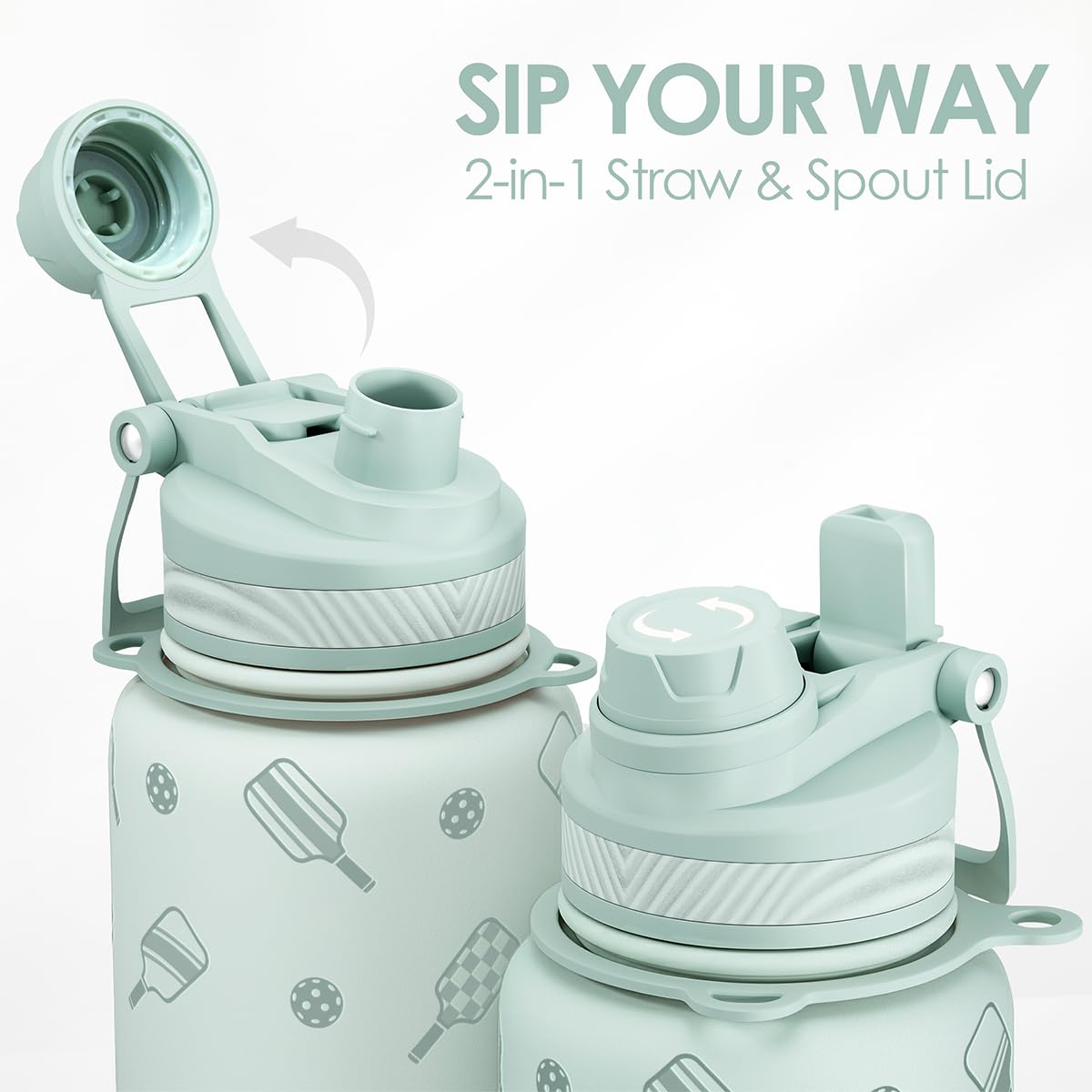 SANDJEST stainless steel bottle showing durable finish