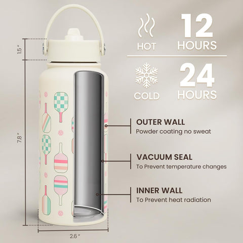 SANDJEST bottle fits in backpack and cup holder for easy access