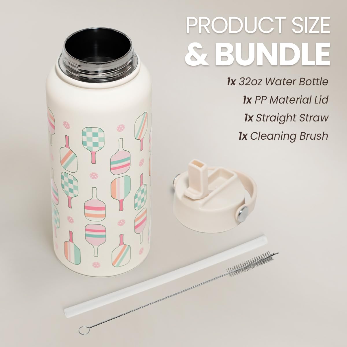 SANDJEST insulated stainless steel bottle keeps drinks cold
