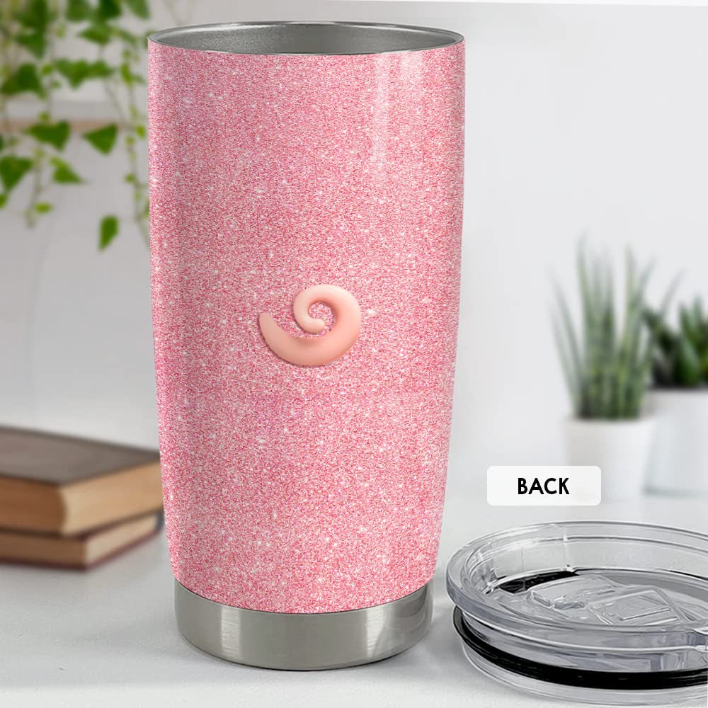 Sandjest Pig Tumbler Glitter ready for travel, gym, or commute.