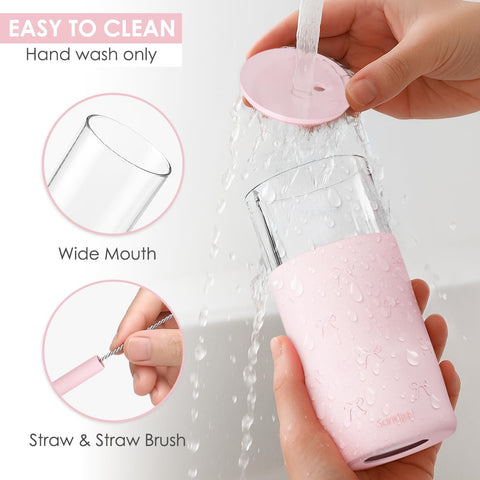 SANDJEST plastic lid keeps beverages secure during travel