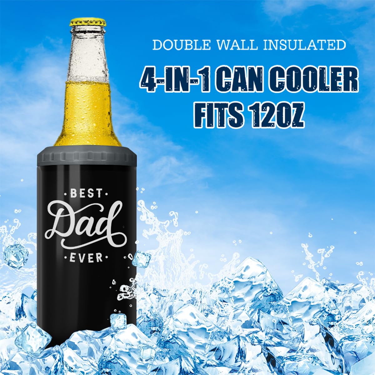 SANDJEST portable drink holder fits cans and bottles anywhere.