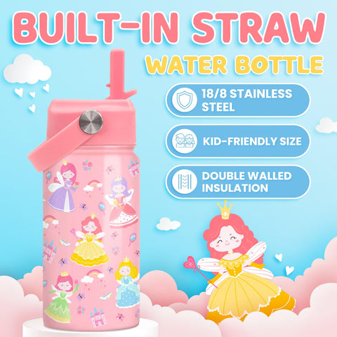 SANDJEST Princess straw lid keeps drinks accessible and spill-free during activities.