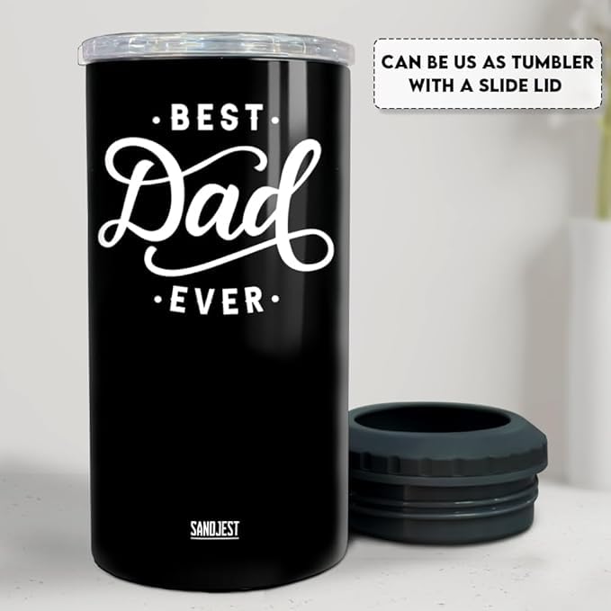 SANDJEST skinny can cooler holds 12oz can with no condensation.