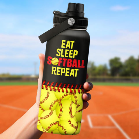 SANDJEST softball gift water bottle gift packaging ready for gifting
