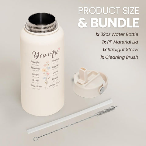 SANDJEST 32oz bottle with sport motif, easy grip for workouts and training.