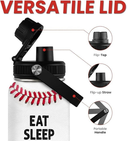 SANDJEST Baseball Bottle with sports-inspired design for fans