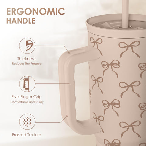 Sandjest Stainless Steel 40oz Tumbler keeps drinks at the right temperature