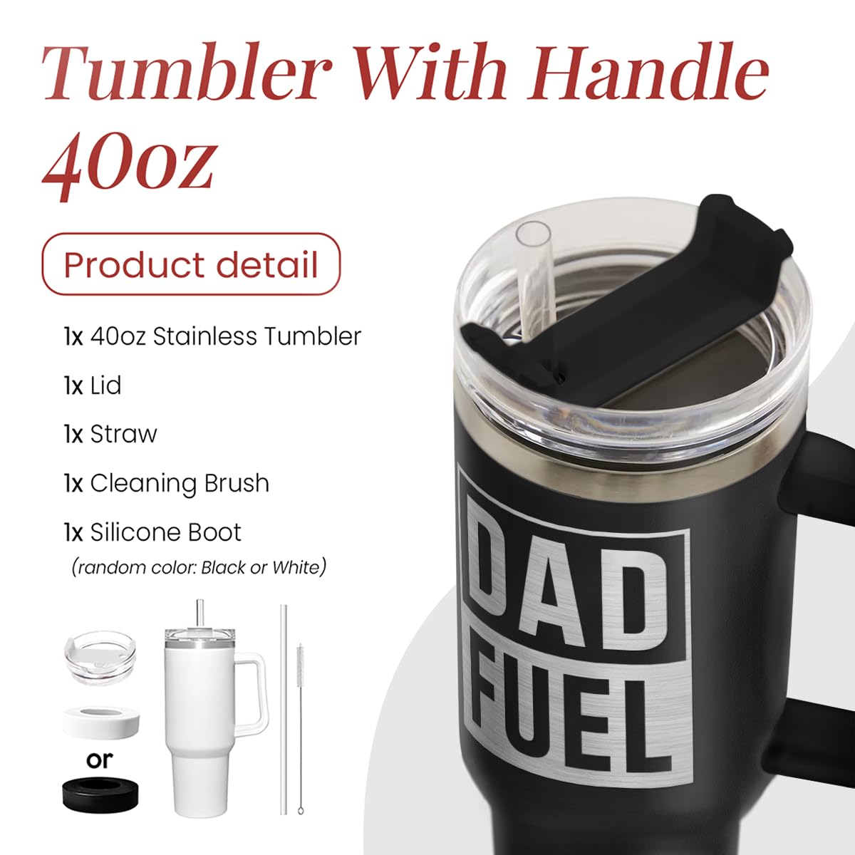 SandJest stainless steel double-wall 40oz tumbler preserves temperature longer.