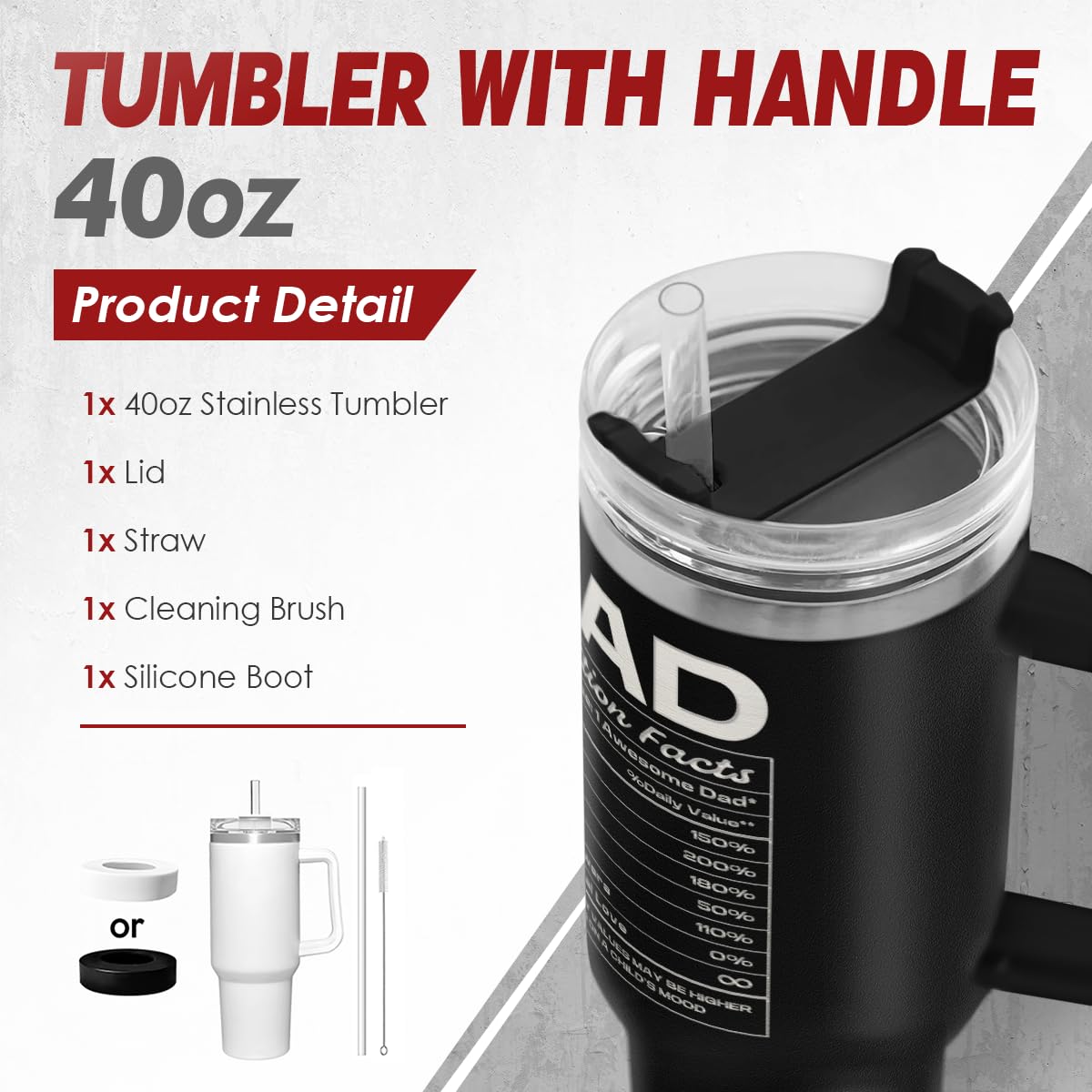 SANDJEST stainless steel insulated tumbler keeps drinks cold or hot.