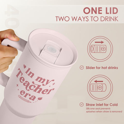 Stainless steel travel mug from SandJest for coffee on the move.