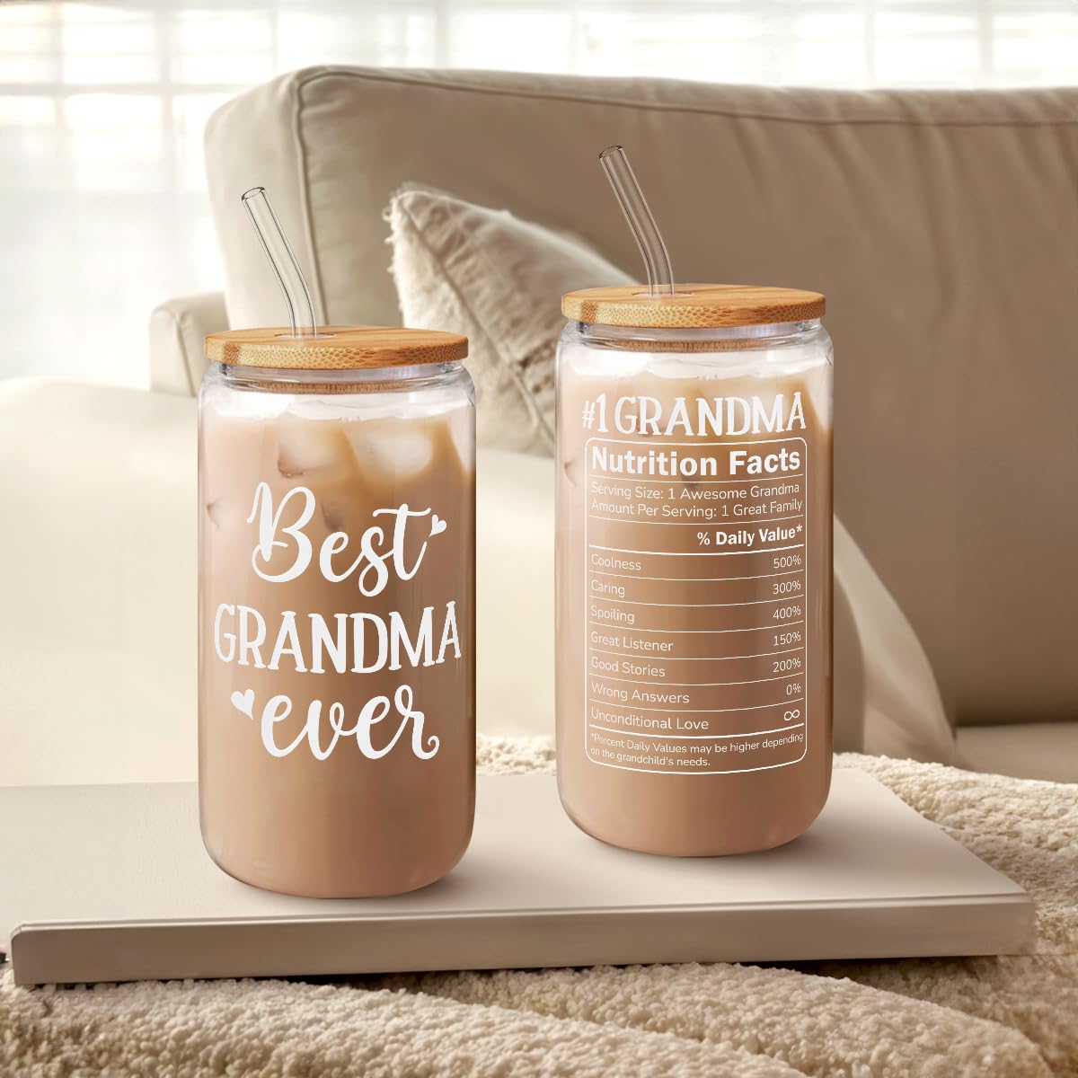 SANDJEST sustainable design with reusable glass and lid