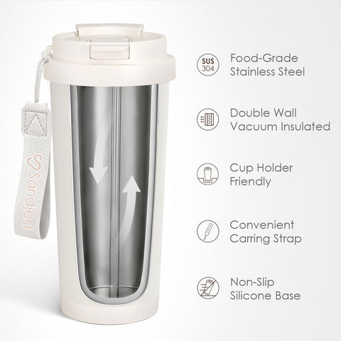 SandJest stainless steel body offers durable everyday use.