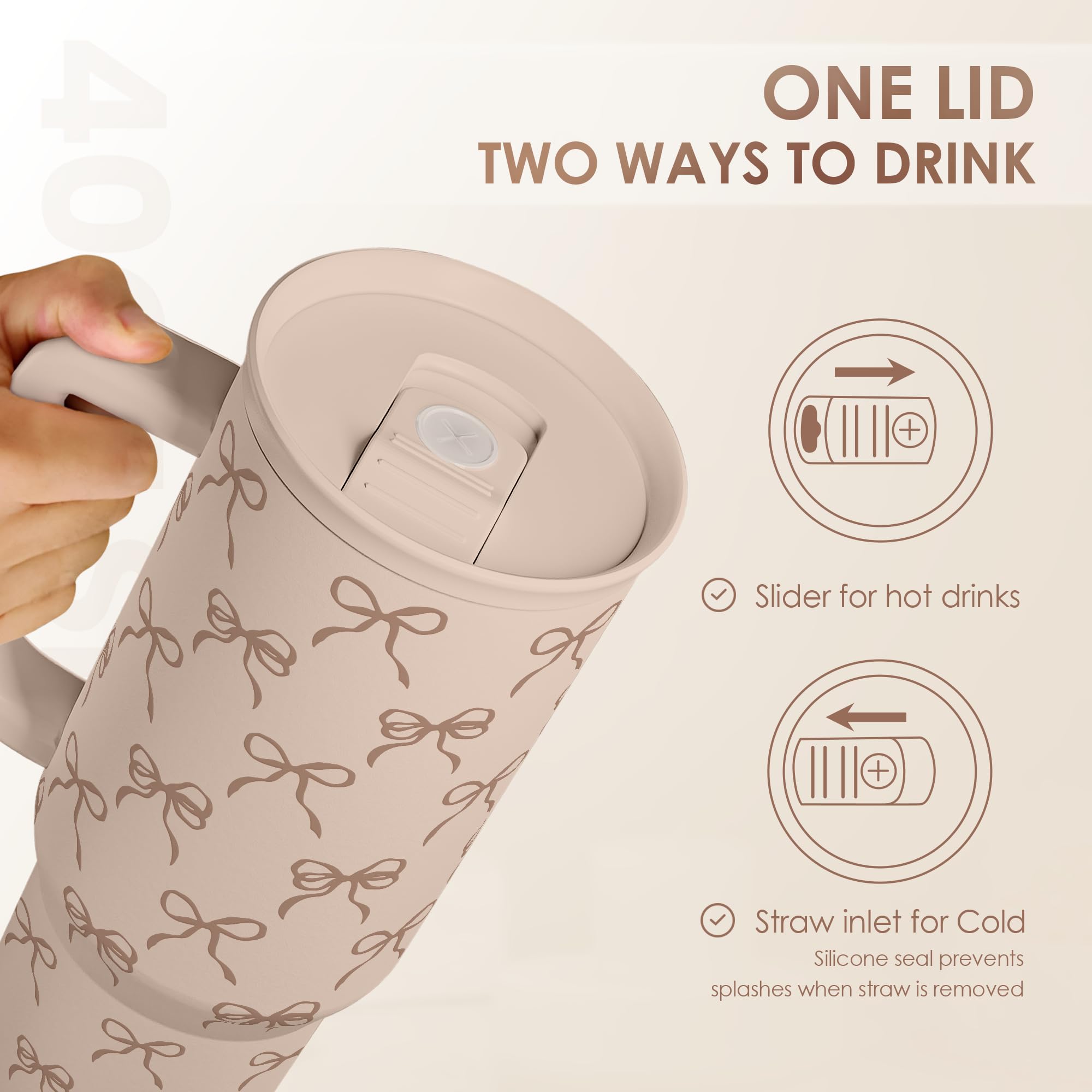 Sandjest Travel Coffee Mug 40oz ideal for long days and travel