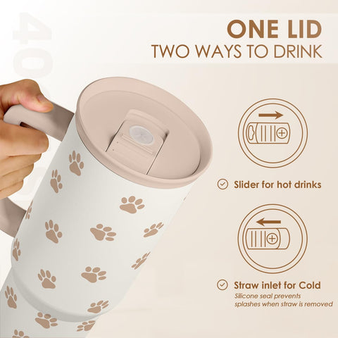 SANDJEST Travel Coffee Mug stainless steel for on the move
