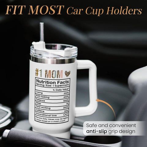 SANDJEST travel cup with wide handle for easy transport