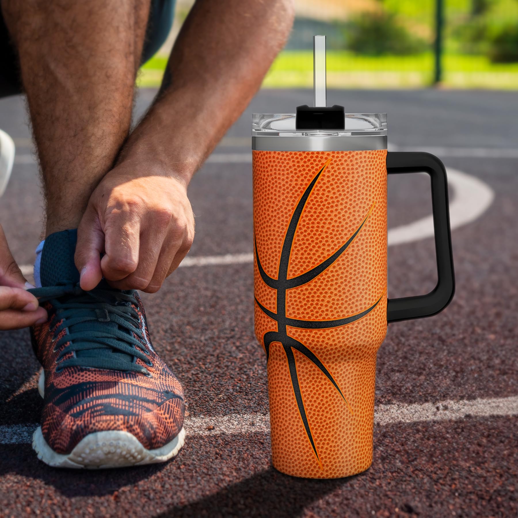 Sandjest tumbler is easy to clean by hand to preserve finish.