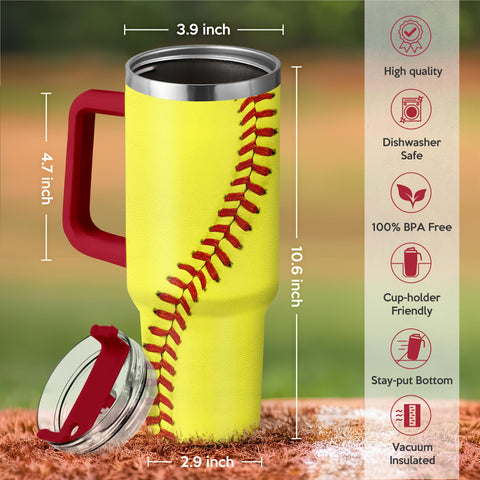 SANDJEST tumbler with straw 40oz enables convenient on-the-go hydration.