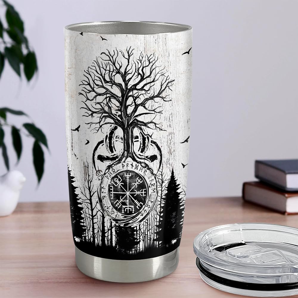 Gift-ready presentation of the SANDJEST Viking Tumbler 20oz