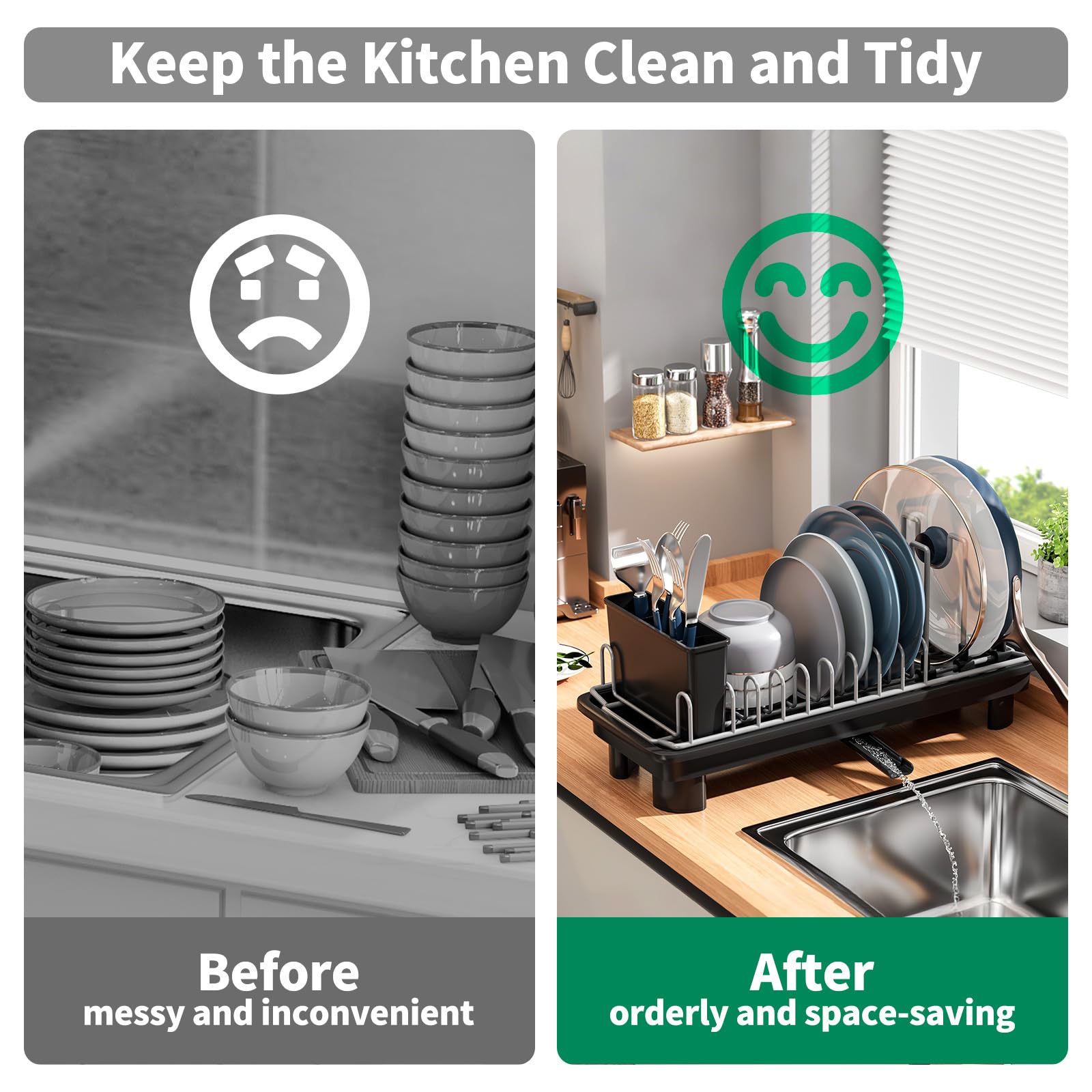 SanDream compact dimensions fit beside the sink and save space