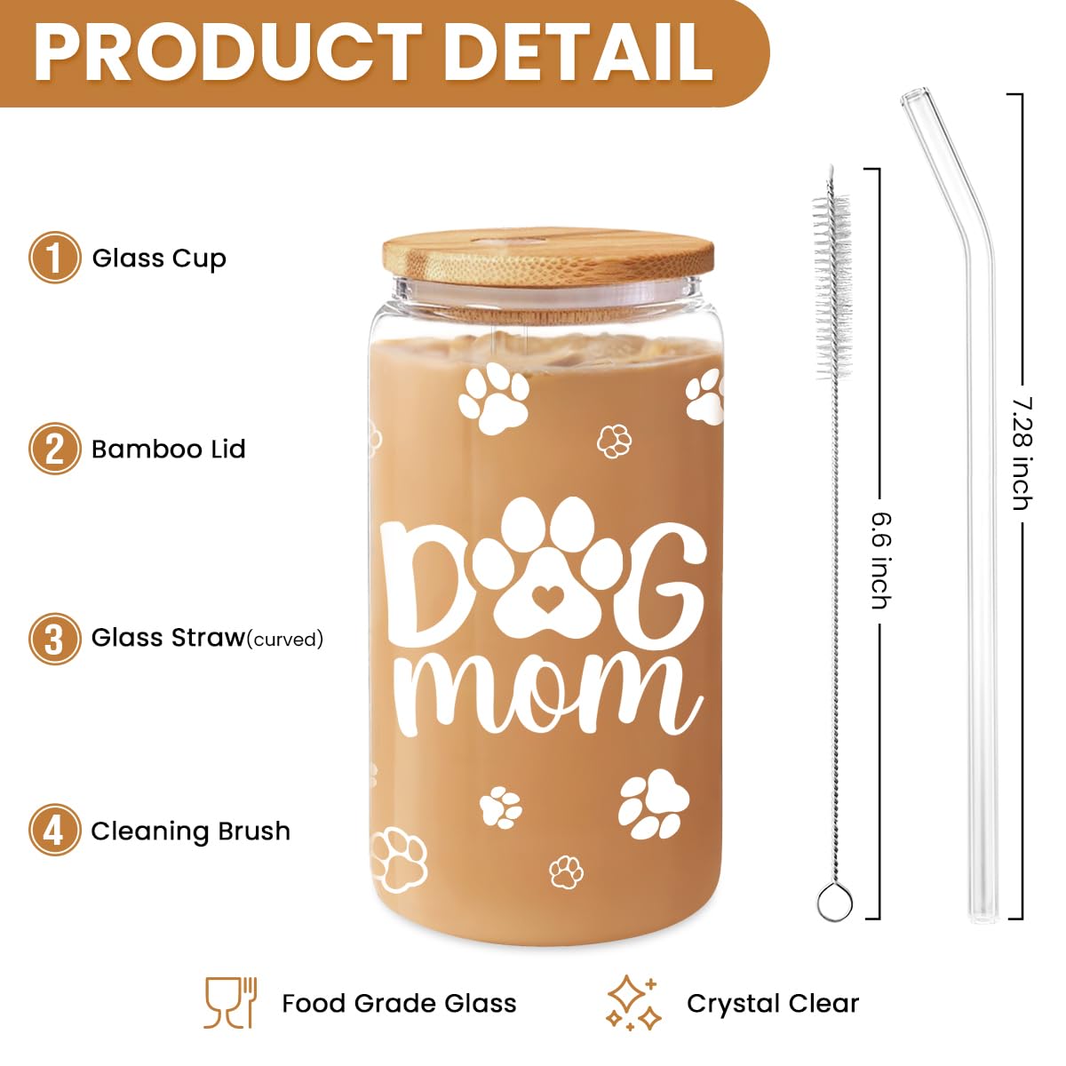 SANDJEST bamboo lid and straw highlight eco-friendly sipping on the go.