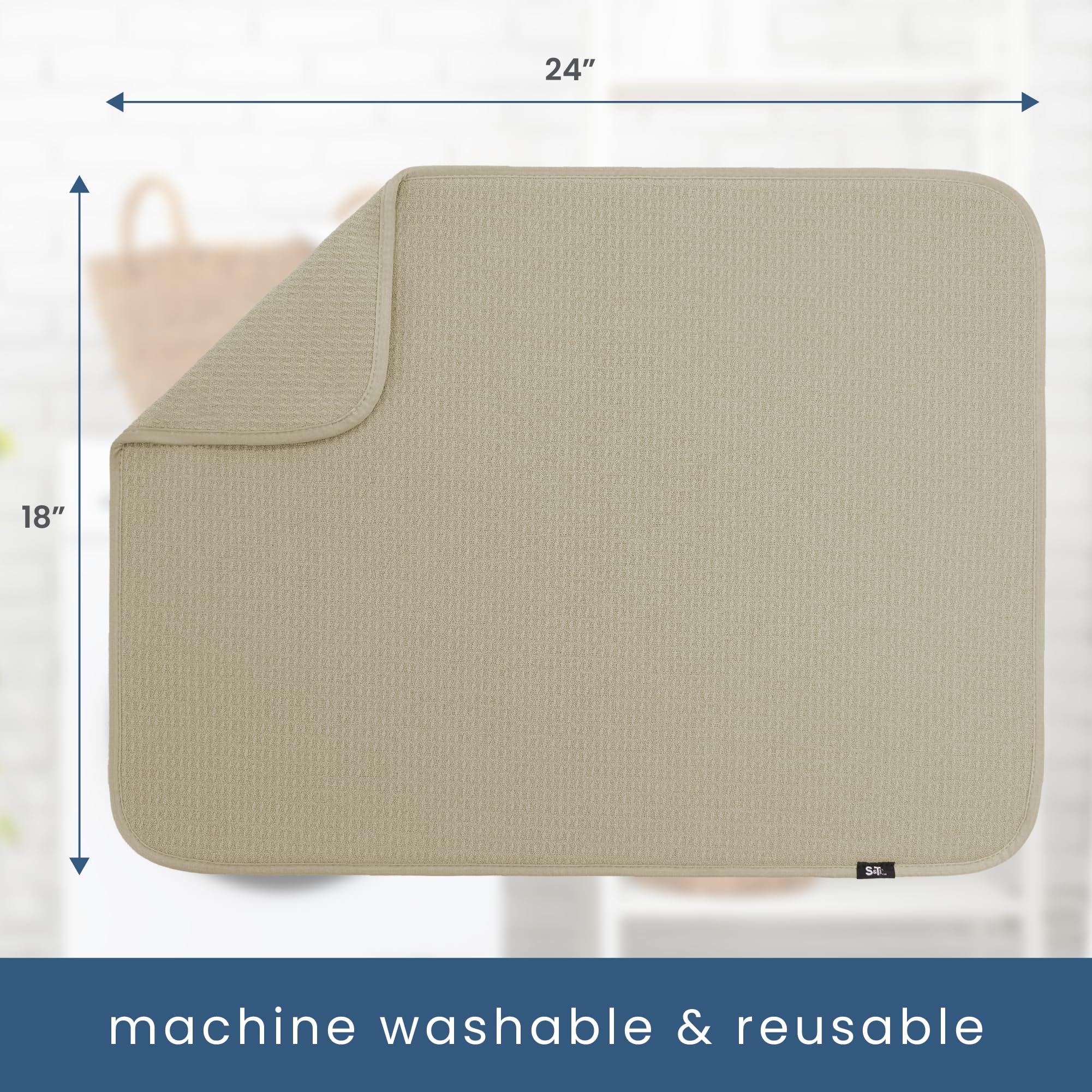 S&T INC. Mat acts as an appliance slider for a mixer.