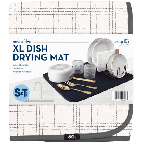 S&T INC. Counter-mat keeps kitchens tidy and ready for quick cleanup.