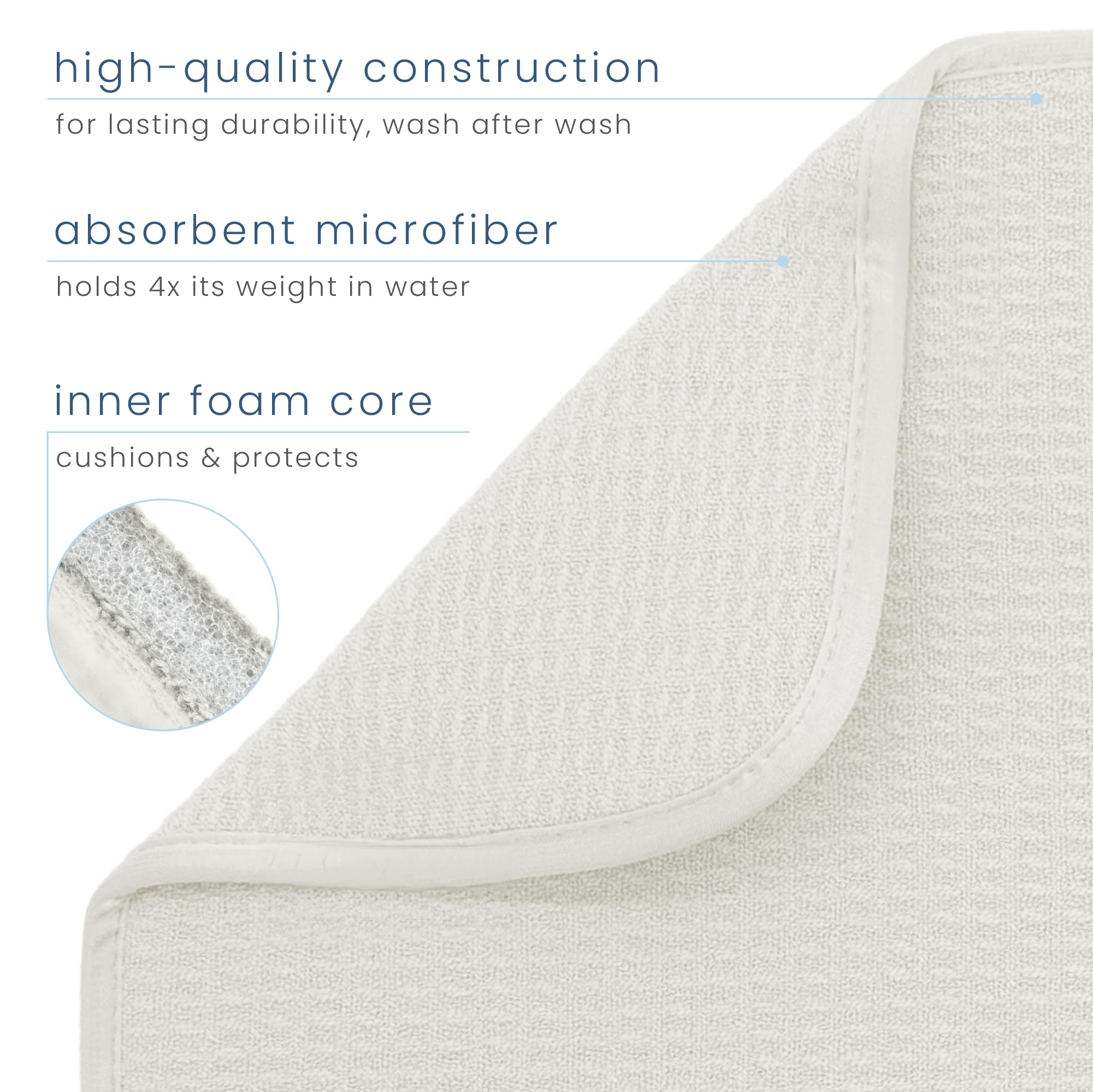 S&T INC. dish drying mat with reversible design offers flexible kitchen setup.