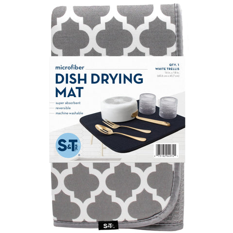 S&T INC. Dish Drying Mat convenient storage after use.