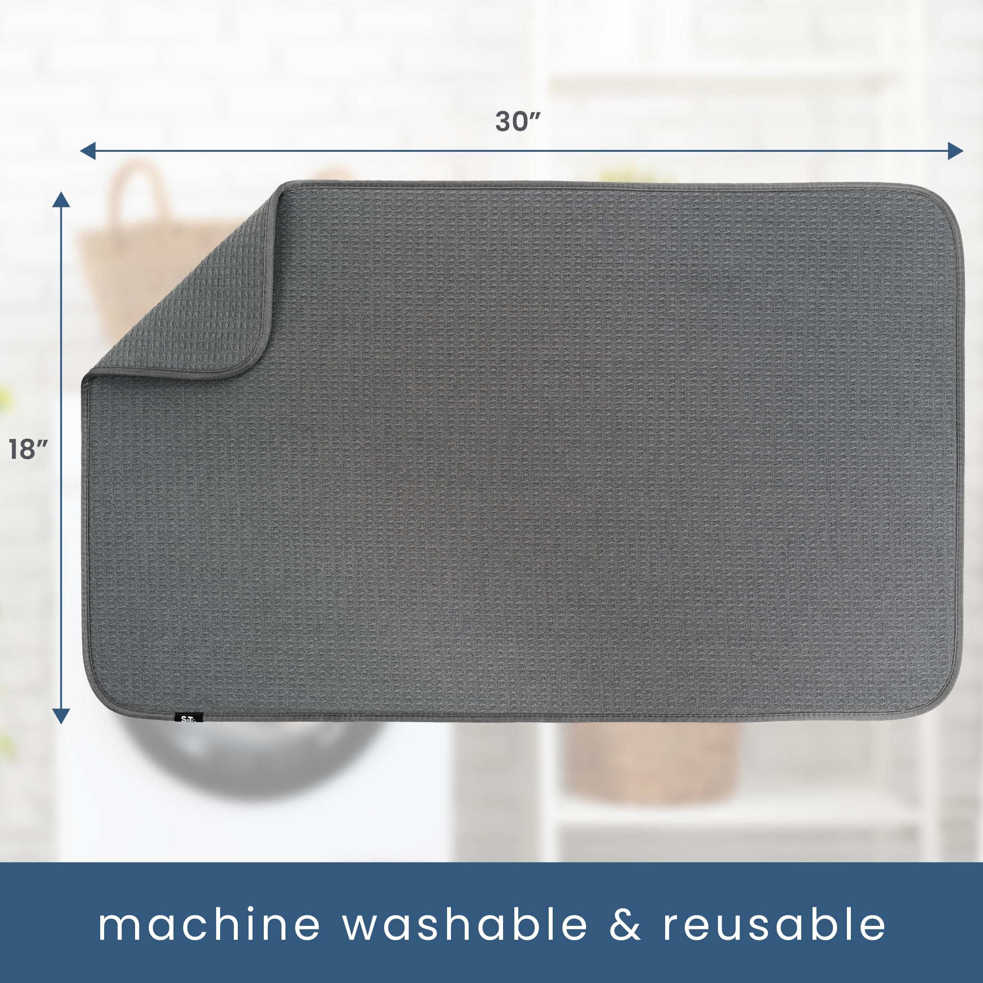 S&T INC jumbo mat doubles as an appliance slider under mixers or blenders