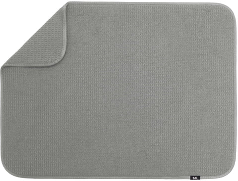 S&T INC. dish drying mat XL 18x24 on counter absorbs water and keeps surfaces dry.