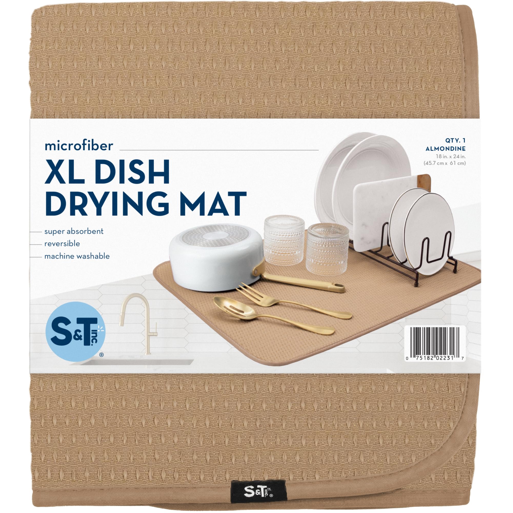 S&T INC. large counter mat organizes space while protecting surfaces.