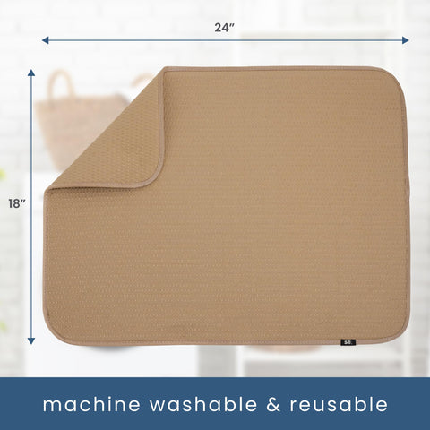 S&T INC. XL drying mat doubles as appliance slider for mixers.