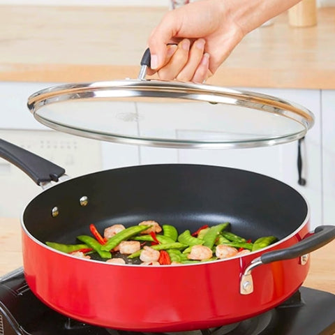 SANEMBER transparent lid lets you monitor food without heat loss.