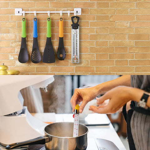 Sanfilix deep-fry thermometer helps monitor oil at safe, consistent temps.
