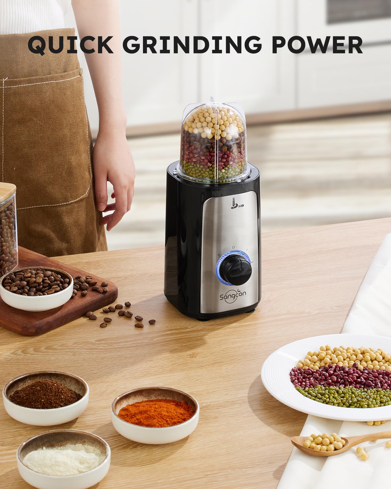 Sangcon 10oz low cup for compact portions and small batches.